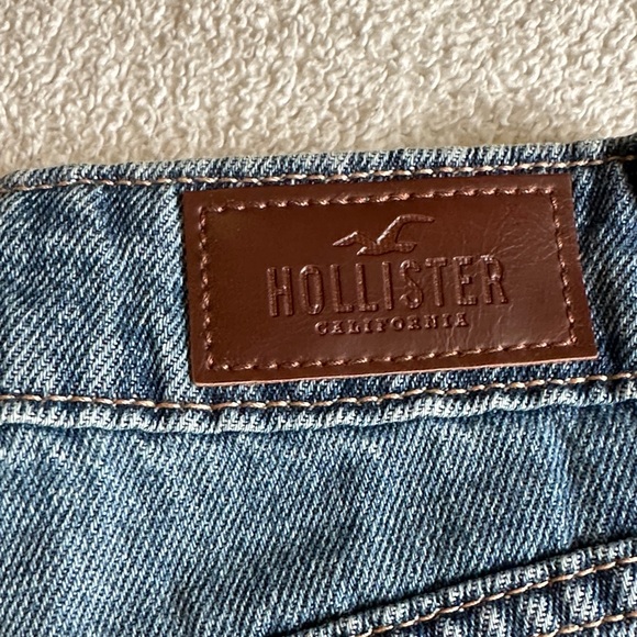 Hollister Blue Ripped Denim Shorts - Picture 4 of 8